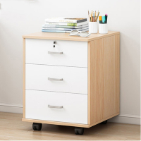 【E家工廠 035】文件櫃  辦公室移動文件櫃 帶鎖資料櫃子 抽屜儲物收納 檔案櫃 木質矮櫃 資料櫃  免運