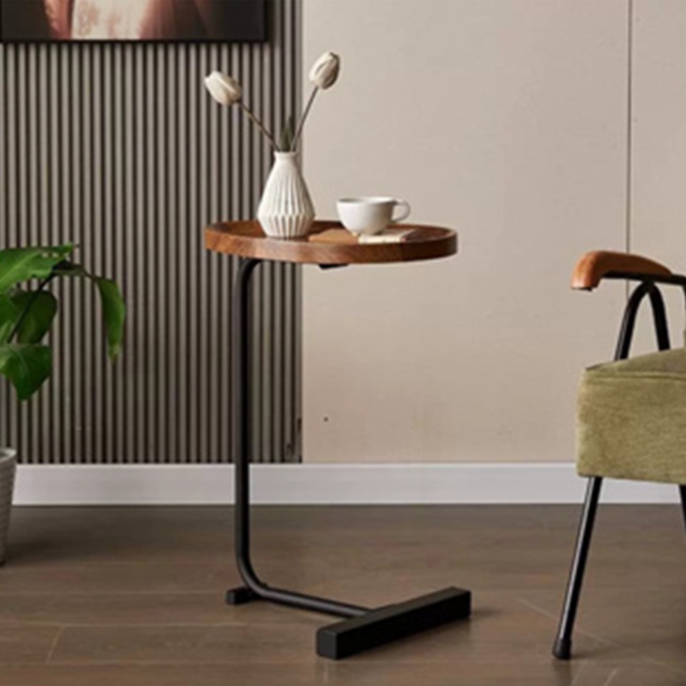 【E家工廠 061】 輕奢木紋桌邊  茶几 茶幾  小茶幾 邊桌 小茶几 客廳桌 矮桌 和室桌  免運 可貨到付款-細節圖2