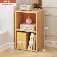 【E家工廠 062】收納櫃 書櫃 書架 櫃子收納櫃 原木色兩層櫃 櫃子 收納架 格子櫃 置物架 儲物櫃 免運 可貨到付款