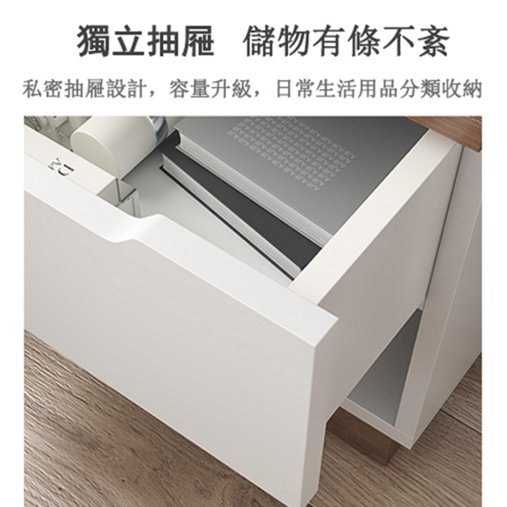 【E家工廠 063】 床頭櫃  邊桌 三層抽屜櫃 床邊櫃 收納櫃 斗櫃 小櫃子 床邊桌  可貨到付款 免運-細節圖2