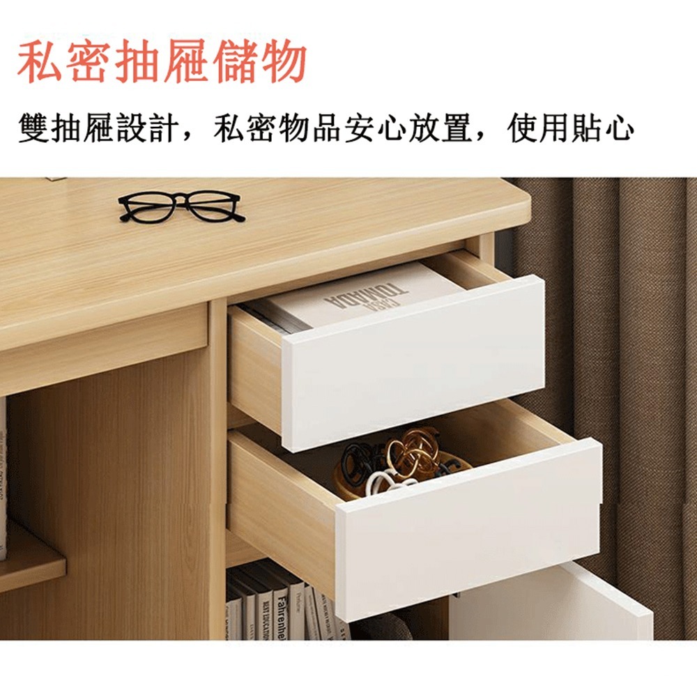 【E家工廠 092】 書桌  電腦桌  工作桌 抽屜書桌  書桌收納 寫字桌 辦公桌 大書桌 收納桌 免運 可貨到付款-細節圖4