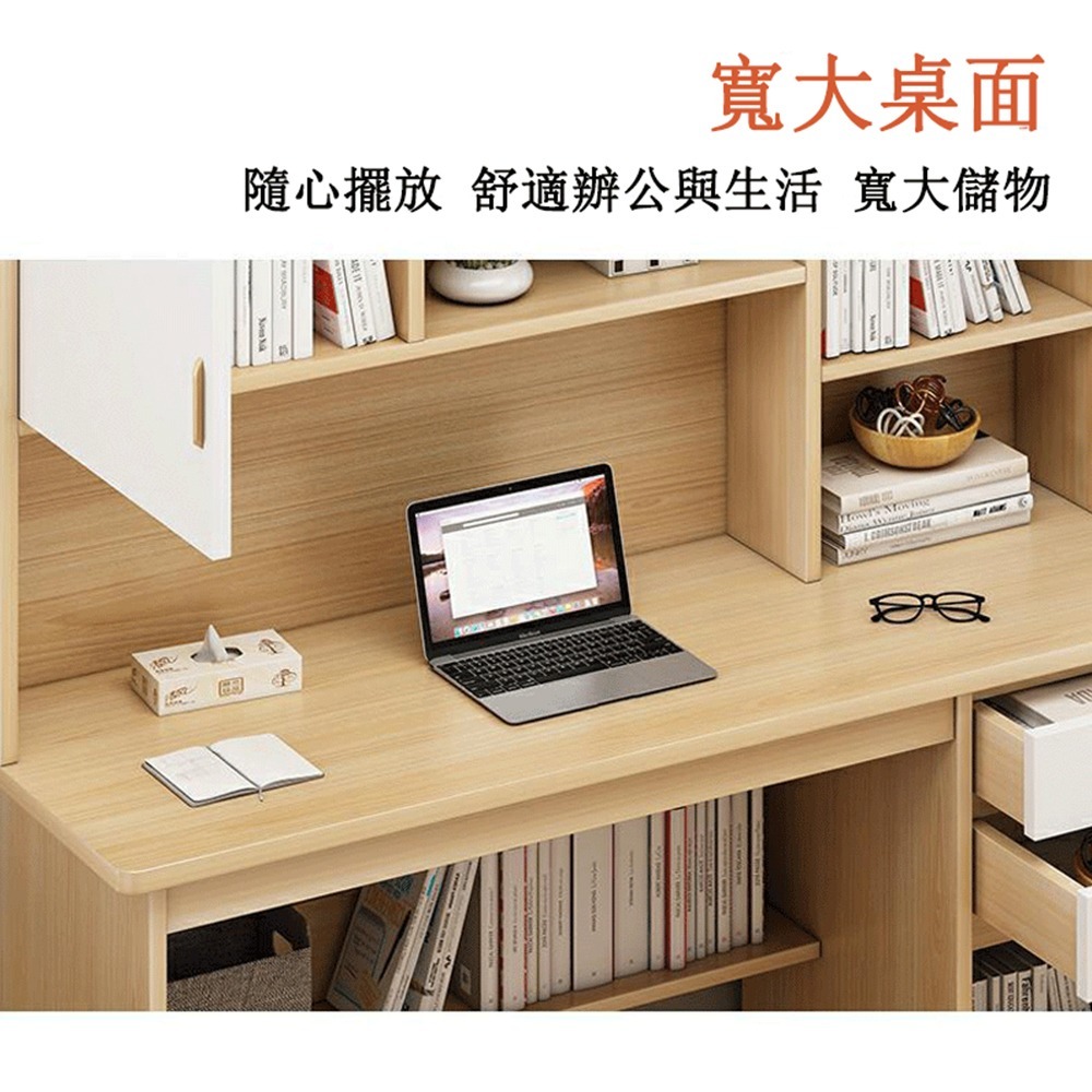 【E家工廠 114】書桌 電腦桌 工作桌 抽屜收納 DIY寫字桌 辦公桌 大桌面收納桌 免運 可貨到付款-細節圖5