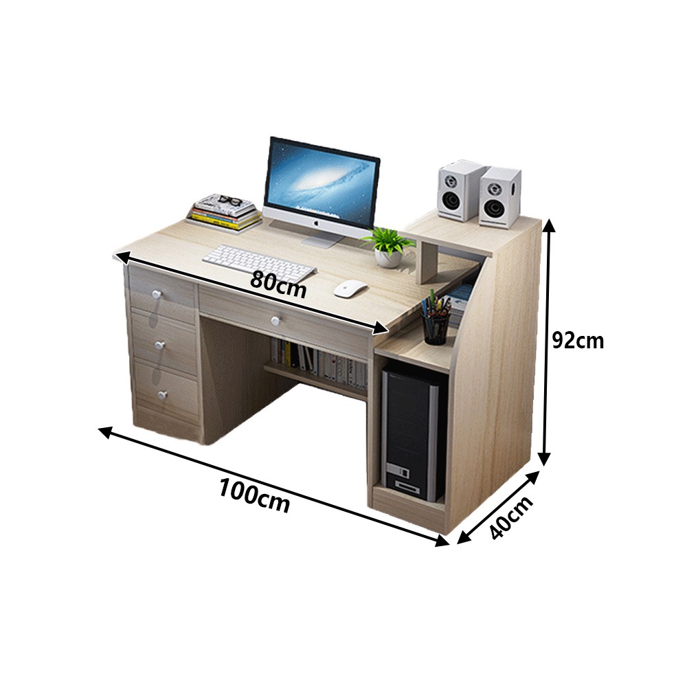 【台灣現貨 148】書桌 電腦桌  收納電腦桌 桌子 長桌 簡約辦公桌 工作桌 免運 可貨到付款-細節圖8