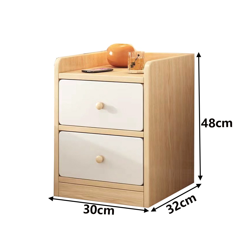 【E家工廠165】30公分雙抽床頭櫃 床邊桌 抽屜櫃 床頭櫃收納 床邊收納櫃 臥室收納櫃 小櫃子 免運 可貨到付款-細節圖8