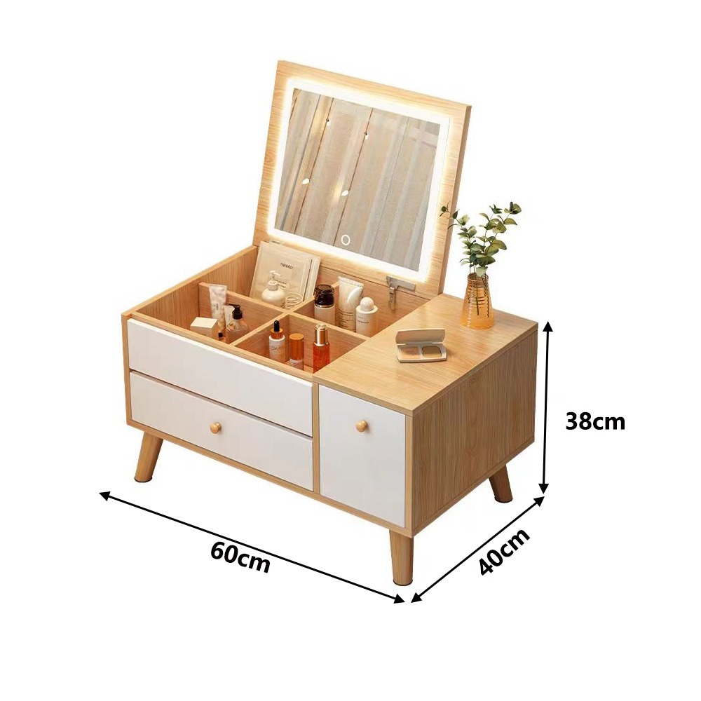 【E家工廠 197】 化妝桌 簡約化妝臺 大容量梳妝台 化妝桌 梳妝桌 梳妝台 鏡台 收納化妝桌  可貨到付款-細節圖9