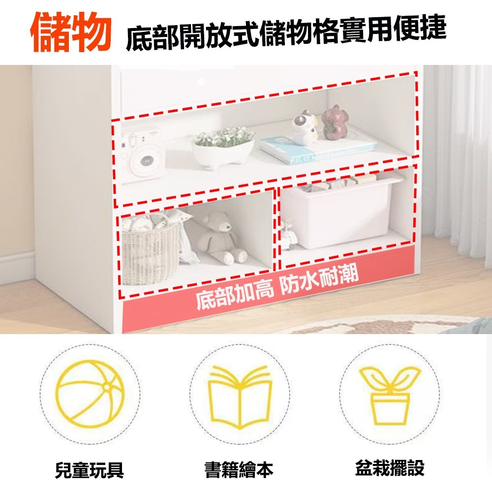 【E家工廠 200】兒童書架 書架 書櫃 玩具收納儲物架 兒童玩具圖書收納架 繪本收納架 書架 置物架 收納櫃 免運-細節圖5