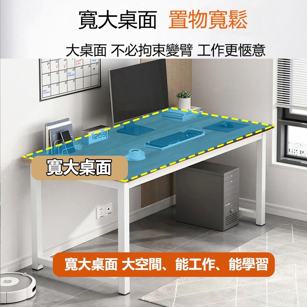 【E家工廠 247】書桌 電腦桌 100公分書桌 工作桌 組裝簡單 桌子 長桌 學習桌 簡易書桌 免運 可貨到付款-細節圖2