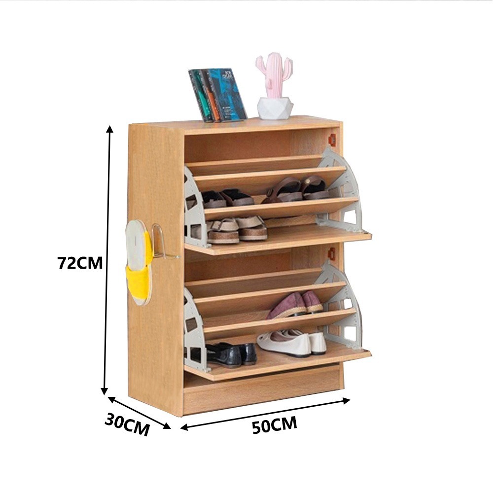 【E家工廠 248】翻斗鞋櫃 鞋櫃 鞋架 玄關鞋櫃 兩層翻斗鞋櫃 鞋櫃收納櫃 木質鞋櫃 玄關櫃 收納櫃 櫃子 免運-細節圖9