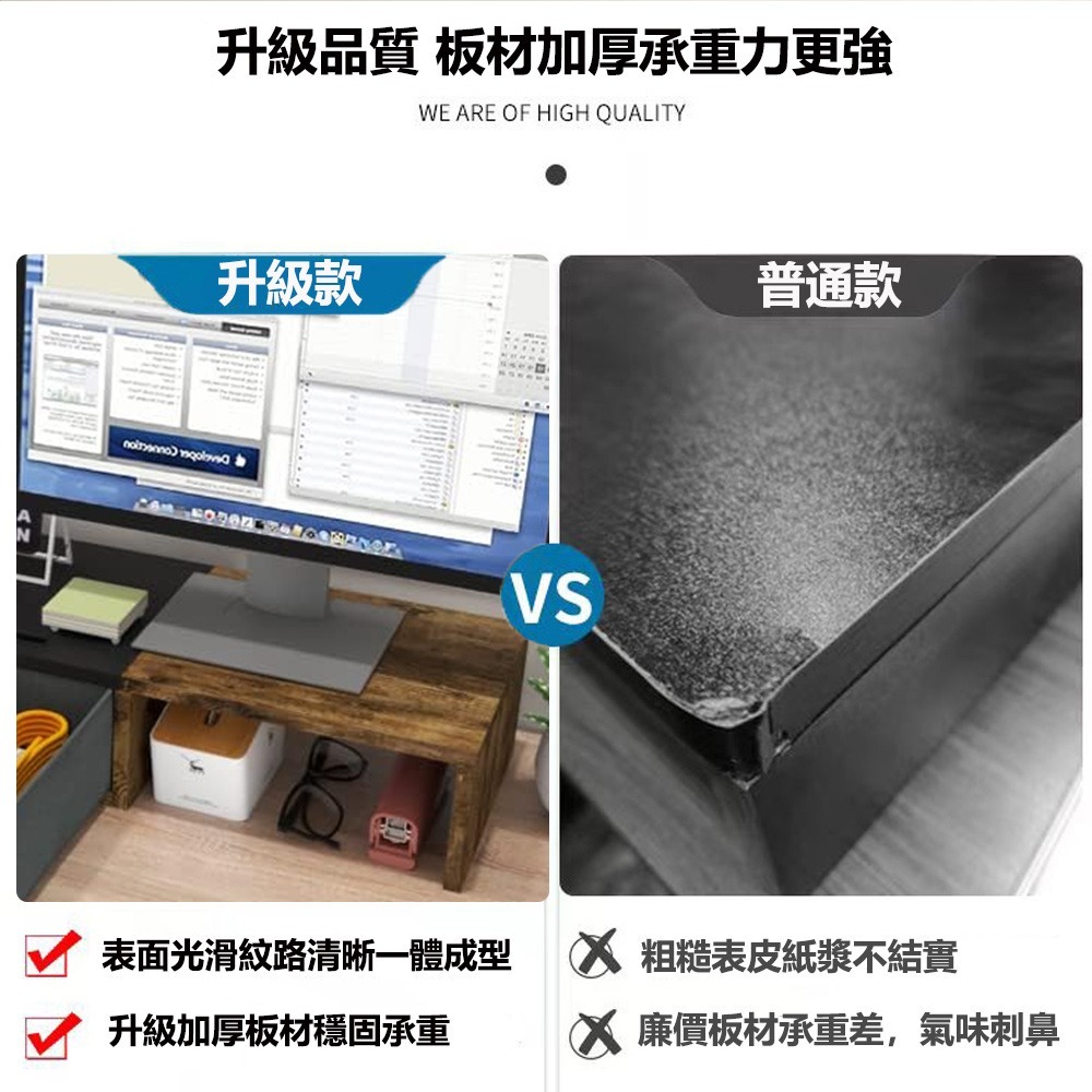 【E家工廠303】電腦增高架 桌上置物架 熒幕架 熒幕增高架 電腦熒幕架 增高架帶抽屜 電腦架 置物架 免運 可貨到付款-細節圖4