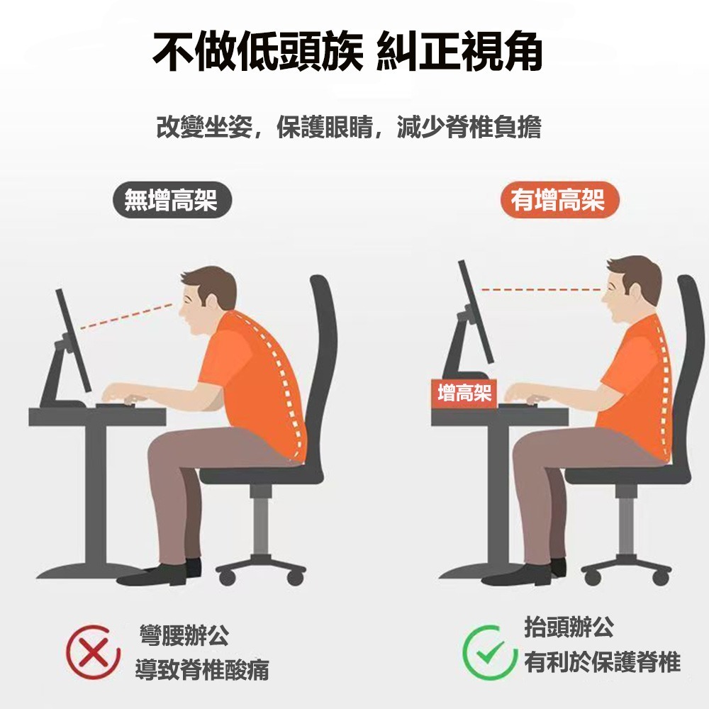 【E家工廠303】電腦增高架 桌上置物架 熒幕架 熒幕增高架 電腦熒幕架 增高架帶抽屜 電腦架 置物架 免運 可貨到付款-細節圖7