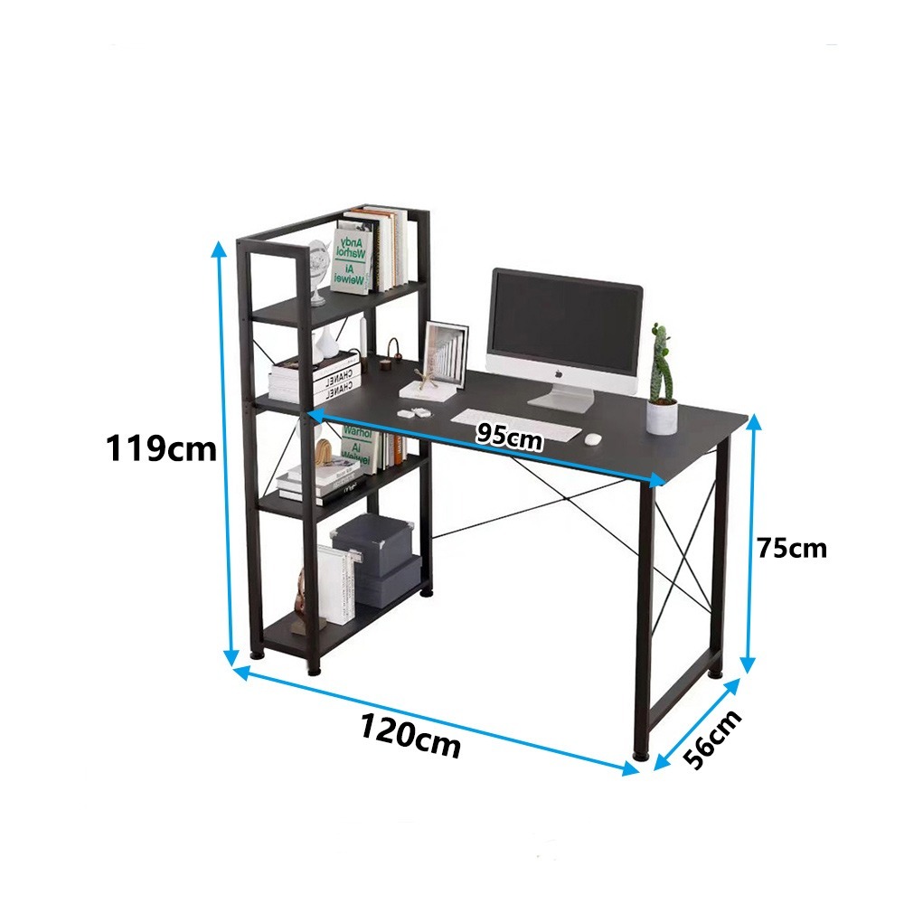 【E家工廠 329】書桌 電腦桌 書桌收納 側櫃書桌 側架書桌 工作桌 書桌收納架 書桌收納櫃 長桌 免運 可貨到付款-細節圖9