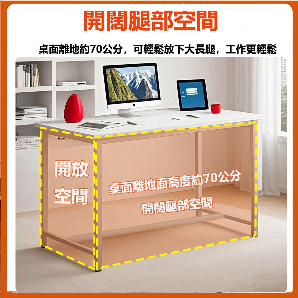 【E家工廠 375】書桌 電腦桌 100公分書桌 工作桌 組裝簡單 桌子 長桌 學習桌 簡易書桌 書桌電腦桌 免運-細節圖3