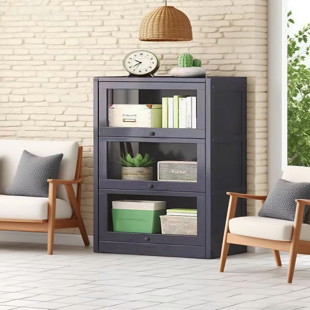 【E家工廠009】收納櫃 公仔櫃 書櫃 書架 展示櫃 櫃子收納櫃 防塵帶門儲物櫃 櫥櫃 置物櫃 客廳收納櫃 免運-細節圖3