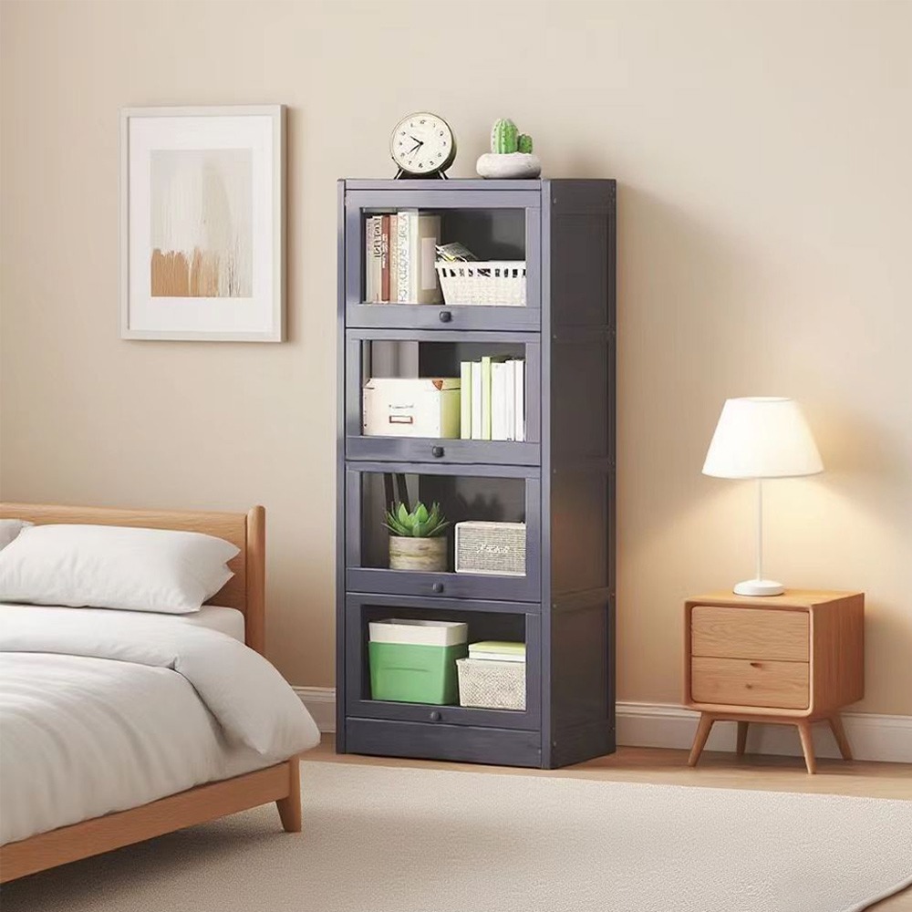 【E家工廠028】收納櫃 公仔櫃 書櫃 書架 展示櫃 櫃子收納櫃 防塵帶門儲物櫃 櫥櫃 置物櫃 客廳收納櫃 免運-細節圖2