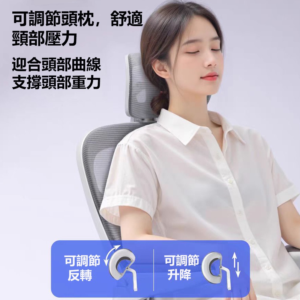 【E家工廠344】護腰人體工學椅 電腦椅 辦公椅 旋轉椅 升降椅 書桌椅 透氣網椅  分區釋壓-細節圖8