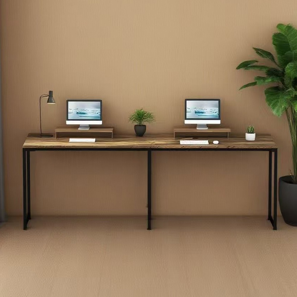 【E家工廠274】書桌 電腦桌 轉角桌 L形桌145公分書桌 工作桌 書桌帶熒幕架 組裝簡單 辦公桌 學習桌 免運-細節圖4