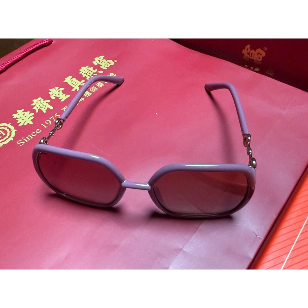 Gucci 墨鏡 竹節logo款-裸粉 全新-細節圖3