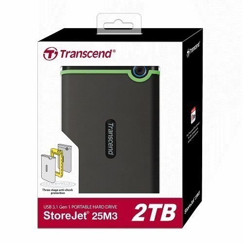 『儲存玩家』Transcend 創見 StoreJet 25M3S 1TB 2TB 4TB 軍規防震 2.5吋 行動硬碟-細節圖2