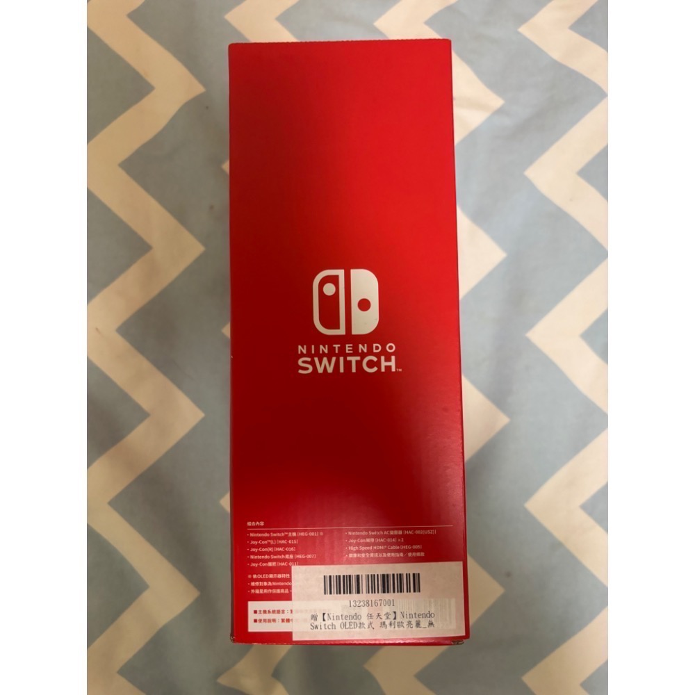 Nintendo 任天堂 Switch OLED 主機 瑪利歐 亮麗紅 全新 台灣公司貨-細節圖3