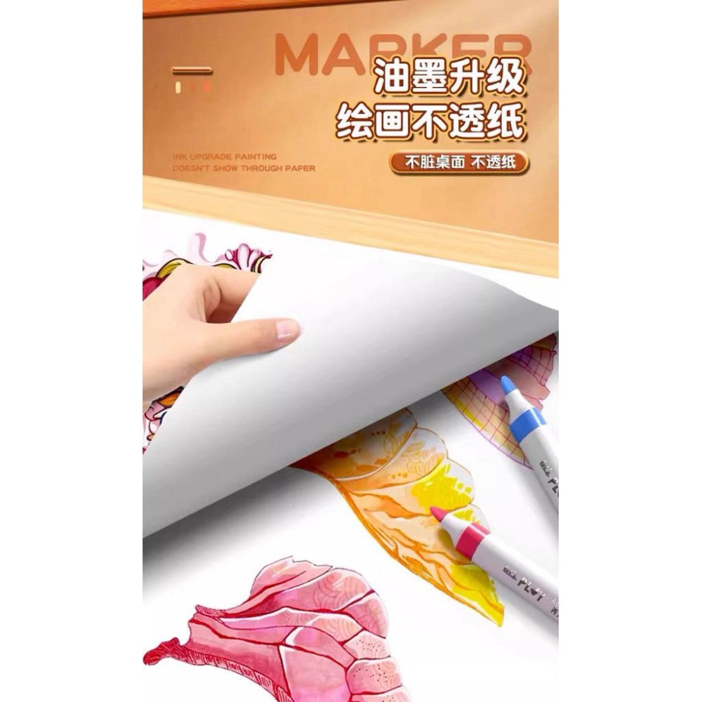 全新｜丙烯馬克筆 塗鴉筆 彩色筆 水性馬克筆 麥克筆 丙烯筆 馬克筆 萬物繪畫筆 彩繪馬克筆 可曡色-細節圖3