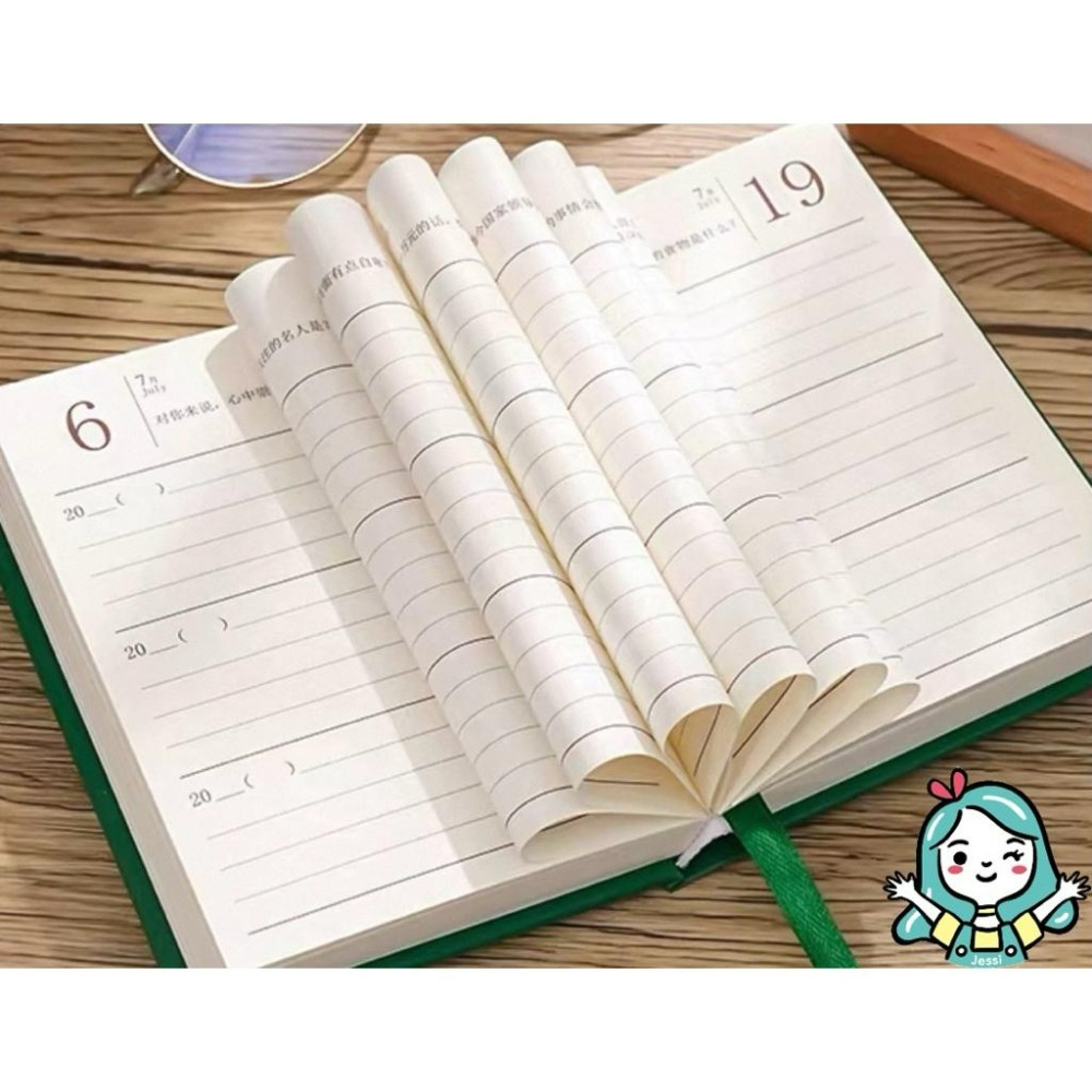 全新｜三年日記 日記本 日誌 計劃本 筆記 日記 厚筆記本 無時效手帳-細節圖5