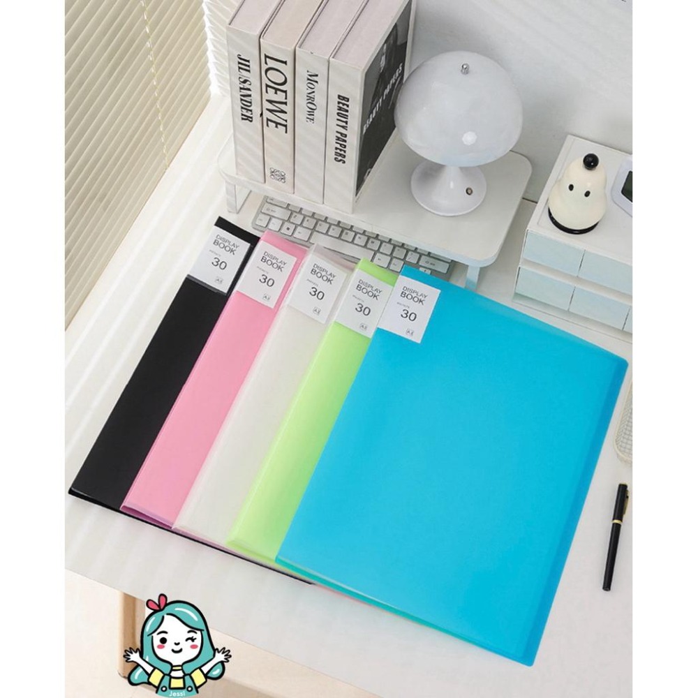 全新｜糖果色資料冊pp透明a3資料夾 插頁文件夾學生美術作品畫冊試卷收納夾-細節圖5