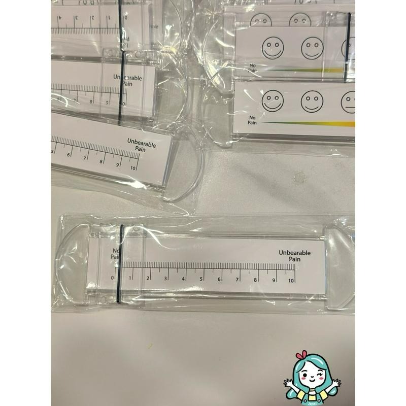 全新｜護生 護理師疼痛評分尺壓克力臉譜數字VAS評分口袋工具尺、通用旋轉尺現貨醫用紙質15cm傷口測量尺壓瘡旋轉尺-細節圖3