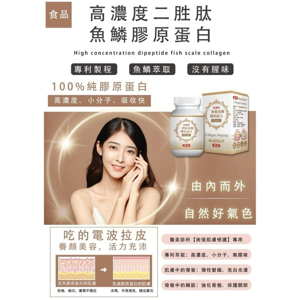 全新｜高濃度 二胜肽魚鱗 膠原蛋白 醫美診所術後愛用-細節圖5