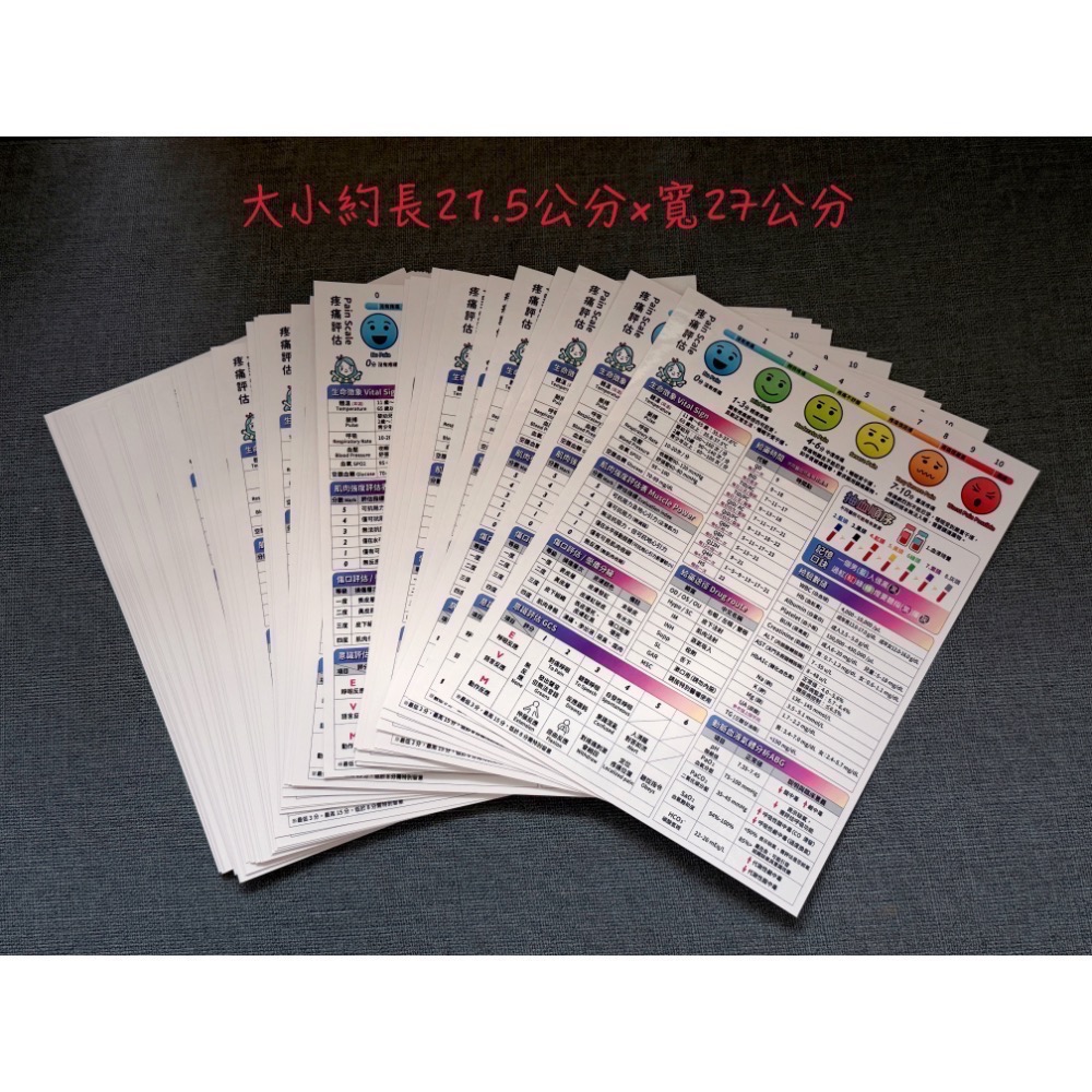 全新｜A4文件夾 A4板夾 護理臨床速查 護理實習必備 貼紙-細節圖7