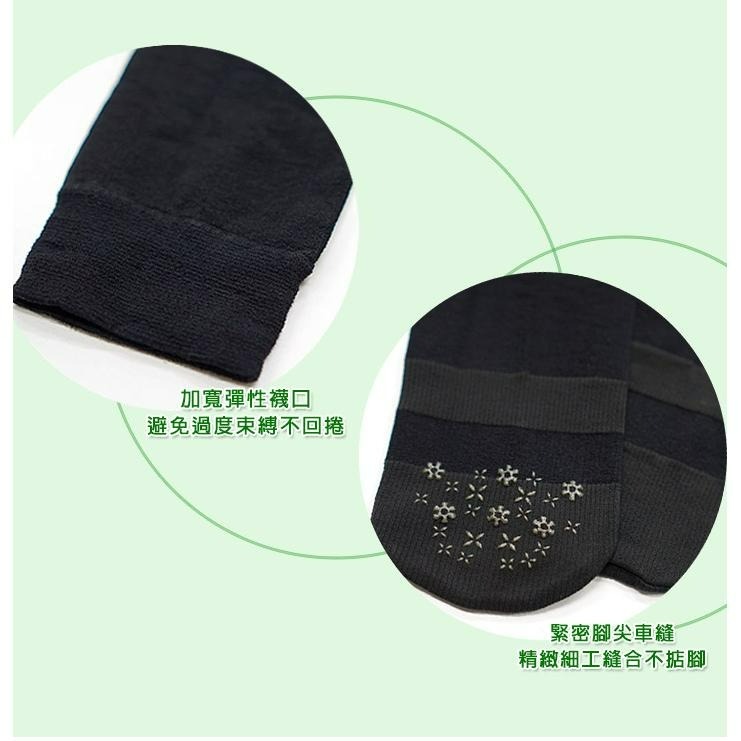 全新｜140D竹炭防滑輕雕塑美腿襪 壓力中統襪 加壓中筒襪 膝下襪 實習必備-細節圖6