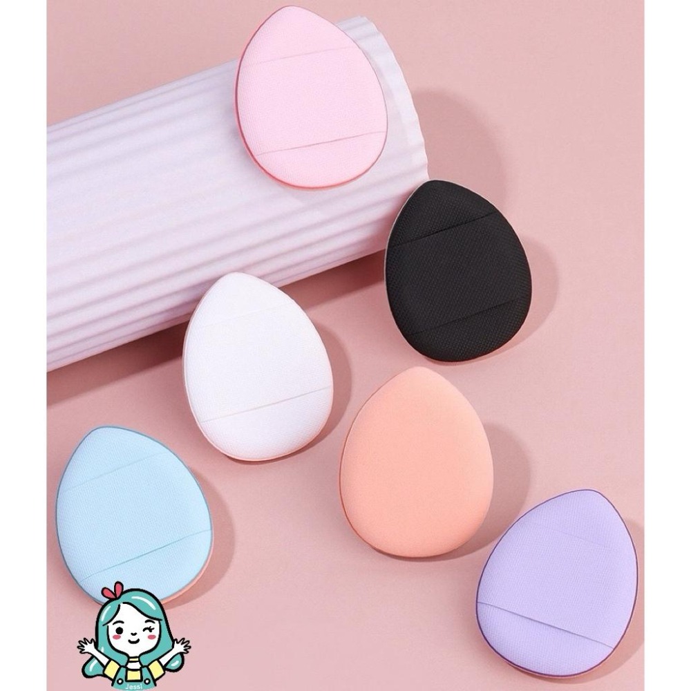 全新｜氣墊粉撲 6入組 氣墊 粉撲 氣墊粉撲 乾溼兩用 化妝工具 雙色粉撲 化妝 卸妝 美妝-細節圖3