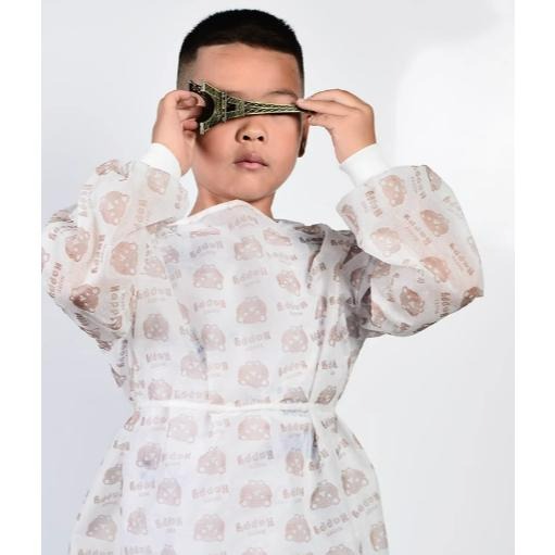 全新｜2歲－6歲兒童一次性防塵衣 隔離衣-細節圖3