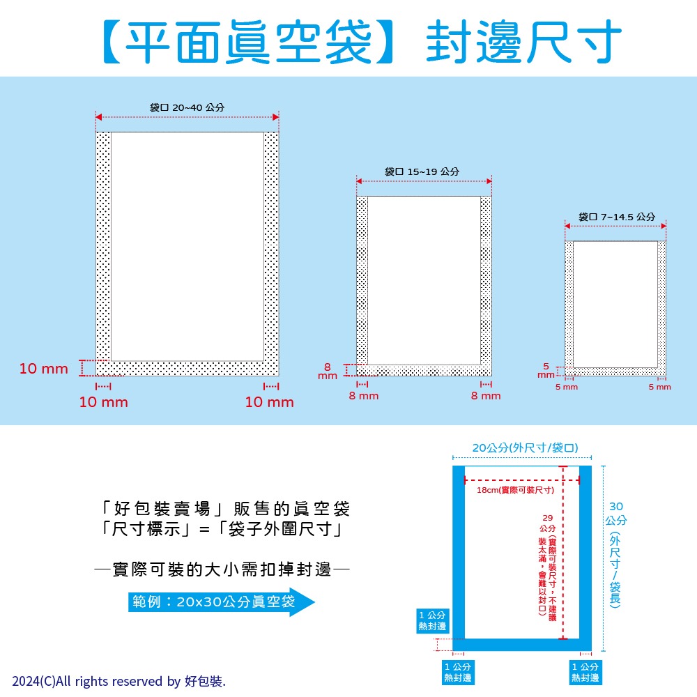 【好包裝】【加厚款】食品級雙光面真空袋 台灣製 SGS認證 真空袋 真空包裝袋 食品真空袋 真空食品袋-細節圖5