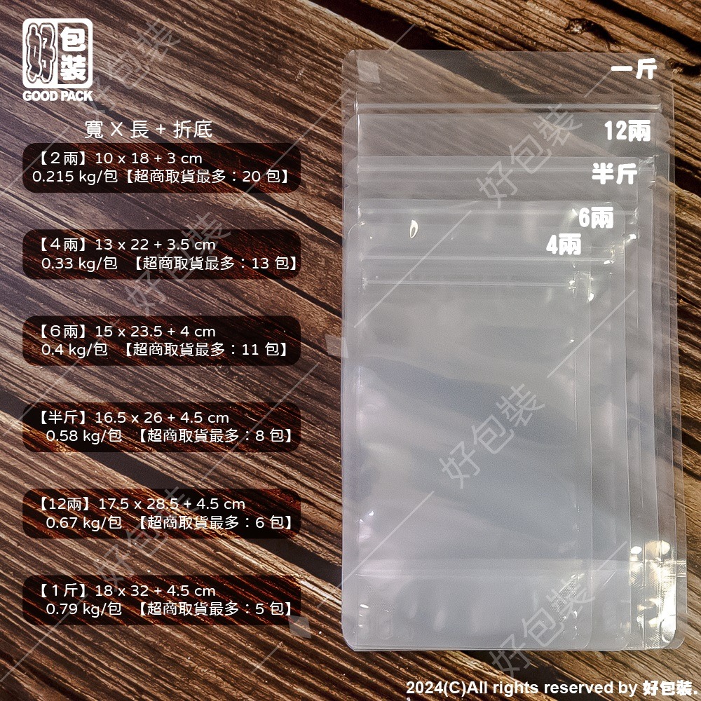【好包裝】全透明真空夾鏈站立袋 台灣製 食品級 夾鏈站立袋 透明夾鏈袋 包裝袋 密封袋 SGS認證 真空袋 真空包裝-細節圖2
