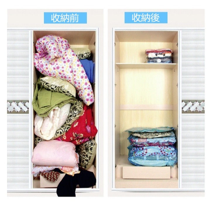 【好包裝】壓縮袋 收納袋 台灣製 真空壓縮袋 真空收納袋 真空袋 衣物收納袋 旅行收納袋 棉被收納袋 枕頭收納袋-細節圖3