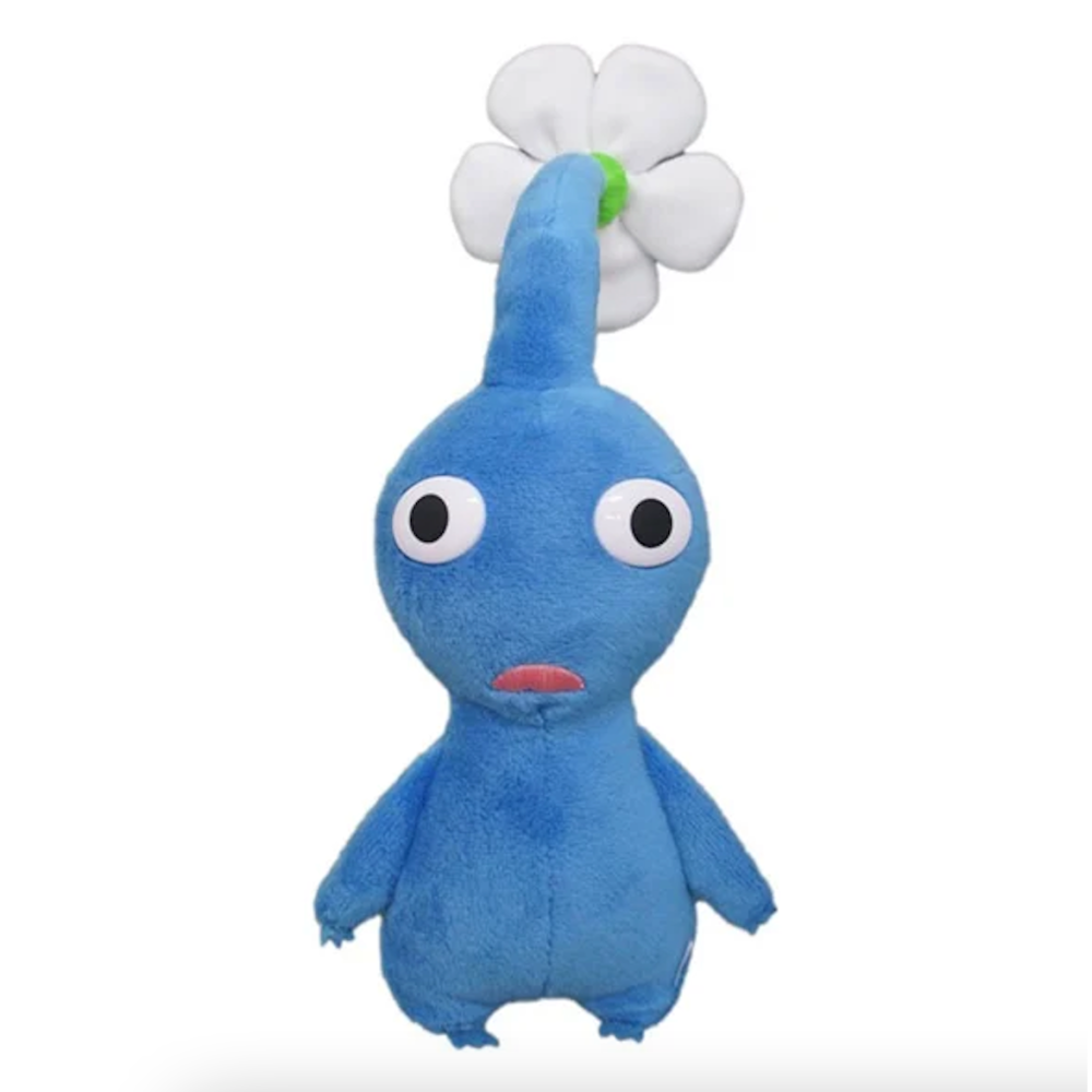 【日本正版進口】 皮克敏娃娃 Pikmin 絨毛玩偶 17cm 三英貿易 (紅色、藍色 - 預購商品5/13陸續出貨)-細節圖3