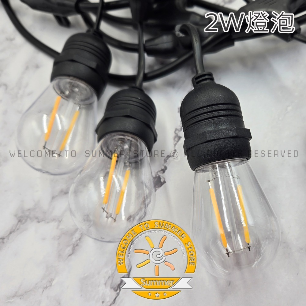 台灣現貨 暖白 led S14燈泡 - led s14燈 e27燈泡 仿鎢絲燈 復古燈 露營燈串 E27燈泡-細節圖3