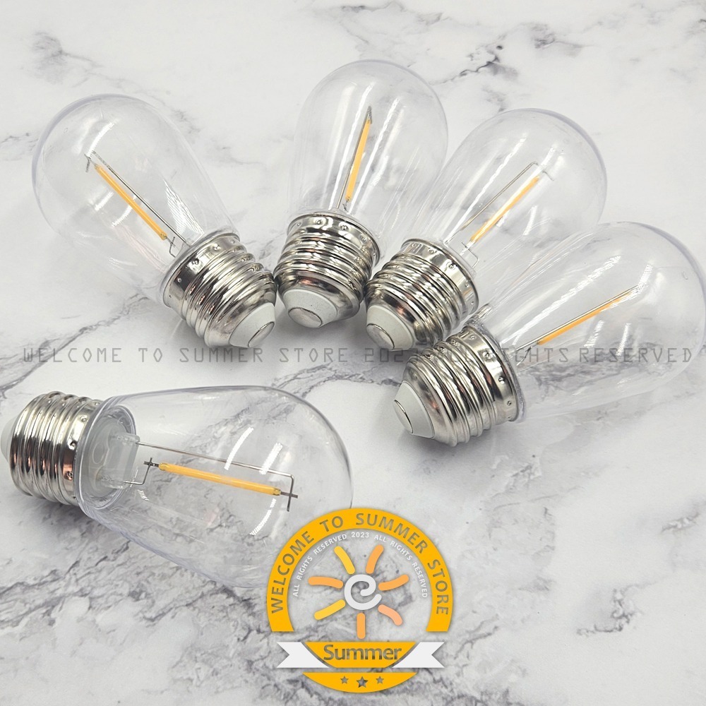 台灣現貨 暖白 led S14燈泡 - led s14燈 e27燈泡 仿鎢絲燈 復古燈 露營燈串 E27燈泡-細節圖6