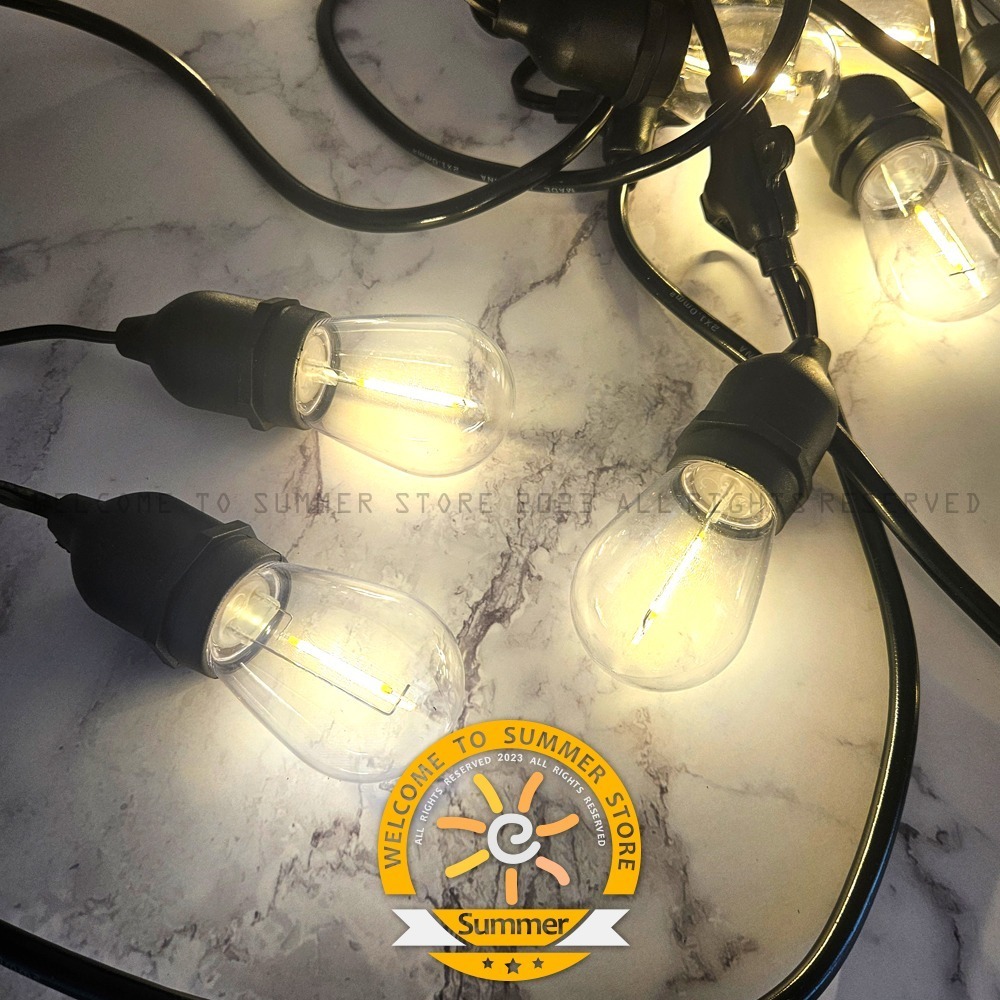 台灣現貨 暖白 led S14燈泡 - led s14燈 e27燈泡 仿鎢絲燈 復古燈 露營燈串 E27燈泡-細節圖7