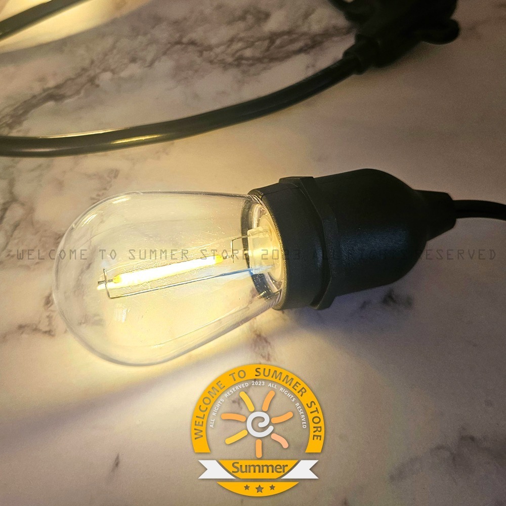 台灣現貨 暖白 led S14燈泡 - led s14燈 e27燈泡 仿鎢絲燈 復古燈 露營燈串 E27燈泡-細節圖9