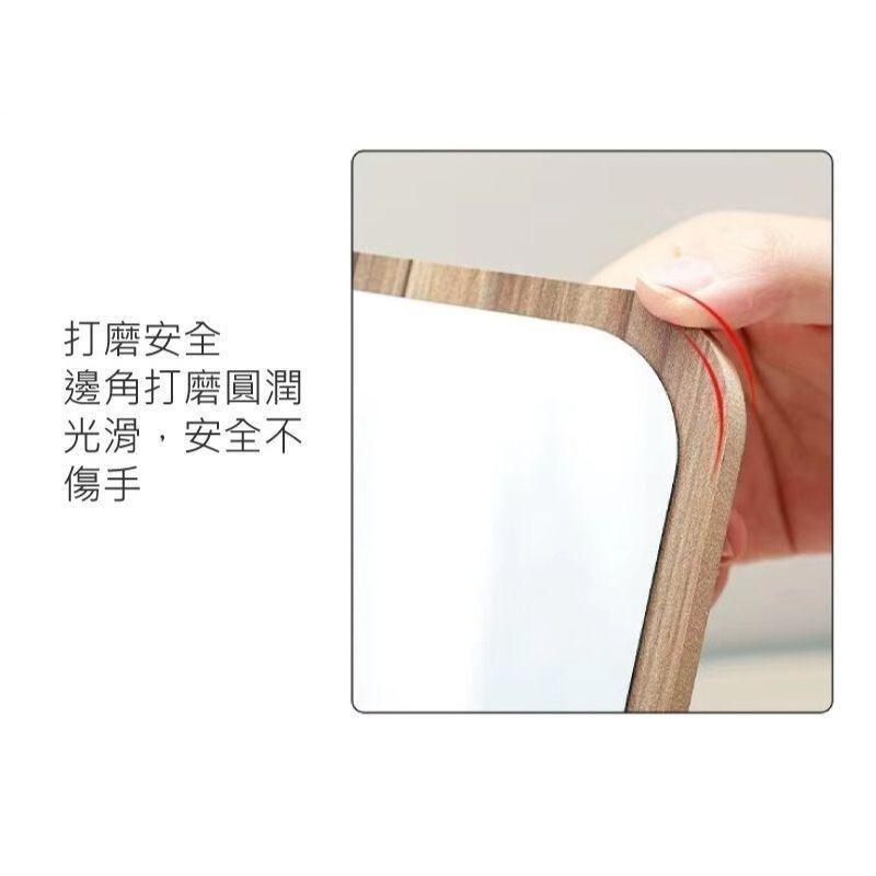 木質高清折疊調節立鏡 鏡子 立鏡 折疊鏡子 調節鏡子 折疊立鏡 木質鏡子 木鏡子 【過生活】-細節圖5
