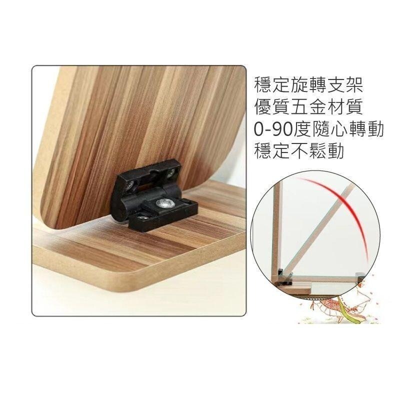 木質高清折疊調節立鏡 鏡子 立鏡 折疊鏡子 調節鏡子 折疊立鏡 木質鏡子 木鏡子 【過生活】-細節圖6