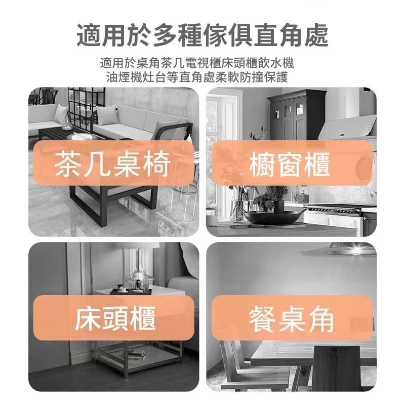 柔軟高彈防碰撞防護角 防護角 防碰撞 防撞角 保護角 直角防撞 安全防護 櫃角防撞 邊角防撞 【過生活】-細節圖2