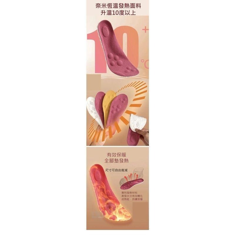 超柔軟熱感透氣鞋墊 鞋墊 透氣鞋墊 保暖鞋墊 保暖 【過生活】-細節圖4