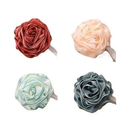 玫瑰花造型柔軟沐浴球 沐浴球 造型沐浴球 玫瑰花 【過生活】-細節圖2