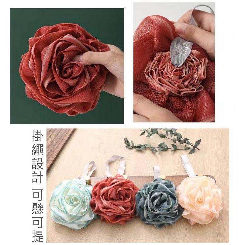 玫瑰花造型柔軟沐浴球 沐浴球 造型沐浴球 玫瑰花 【過生活】-細節圖5