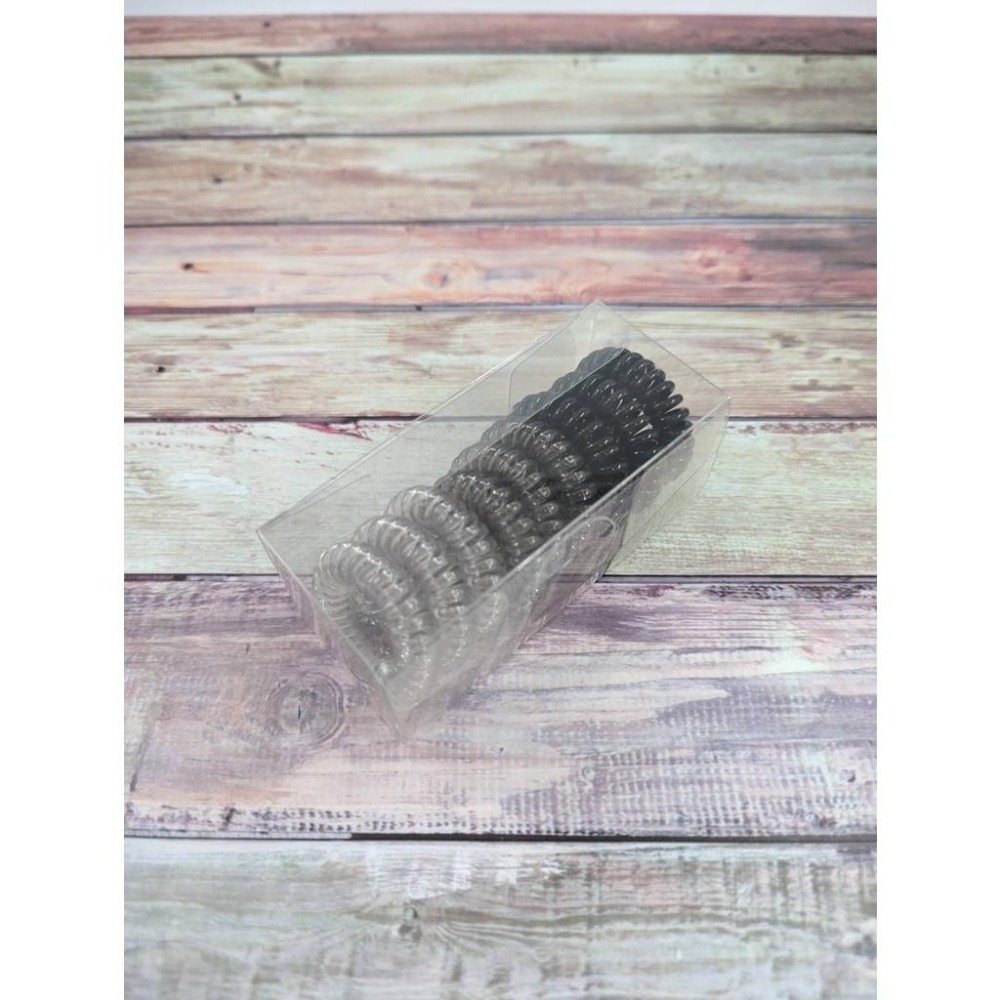 電話線髮圈 髮圈 時尚髮飾 透明質感 透明髮圈 【過生活】-細節圖5