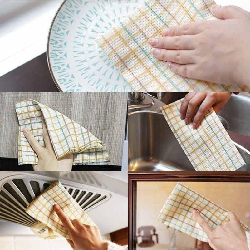 吸水吸油乾濕兩用餐墊抹布 抹布 餐墊 吸水抹布 吸油抹布 吸水餐墊 吸油餐墊 【過生活】-細節圖8