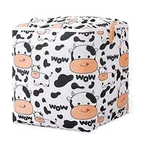 超大容量可愛印花拉鍊收納袋 收納袋 拉鍊收納袋 大容量收納袋 搬家 換季 棉被收納袋 搬家袋 髒衣籃 收納 【過生活】-細節圖2