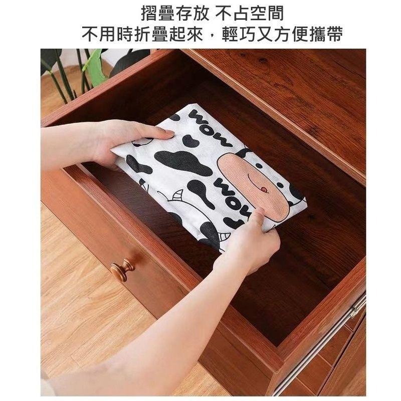 超大容量可愛印花拉鍊收納袋 收納袋 拉鍊收納袋 大容量收納袋 搬家 換季 棉被收納袋 搬家袋 髒衣籃 收納 【過生活】-細節圖7